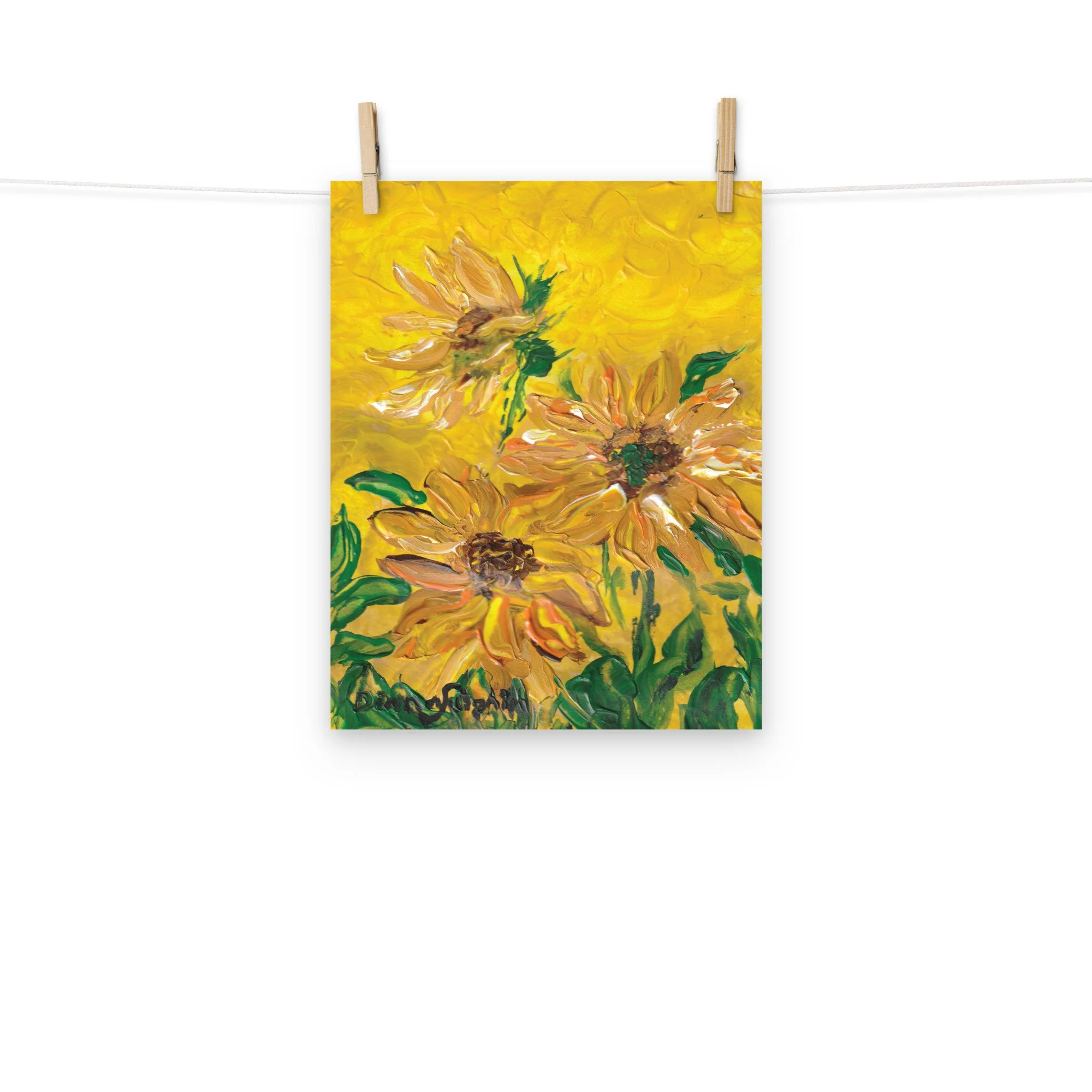 Windblown Sunflower