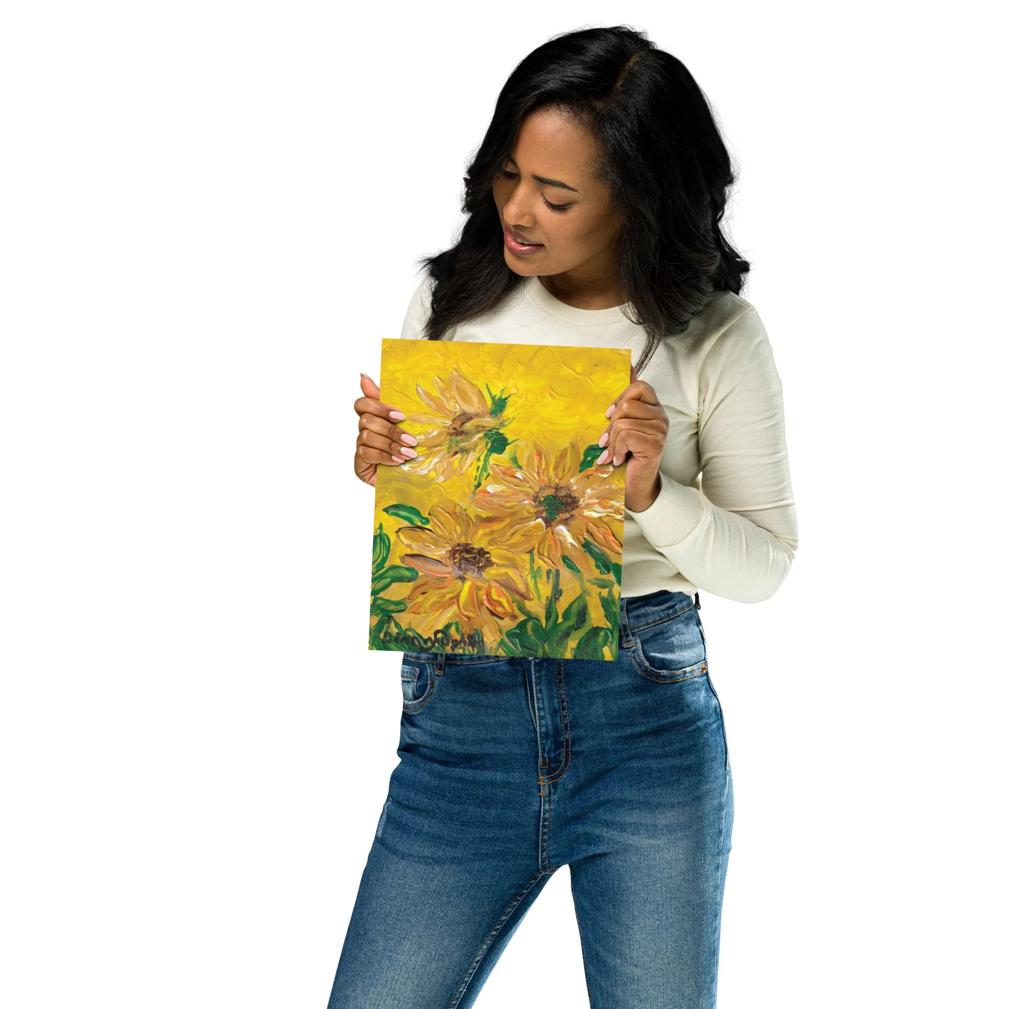 Windblown Sunflower