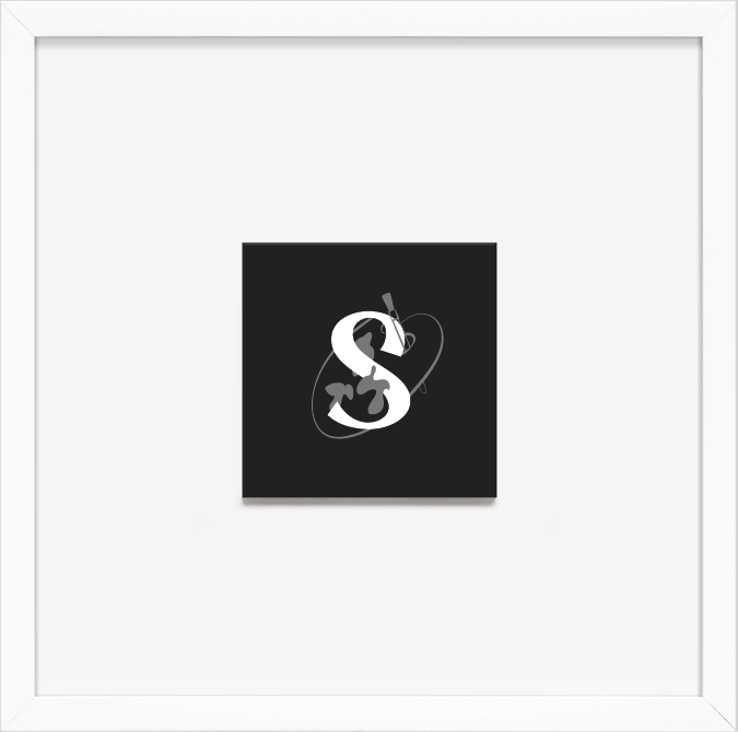 Black square with a white dollar sign and a small bomb illustration.