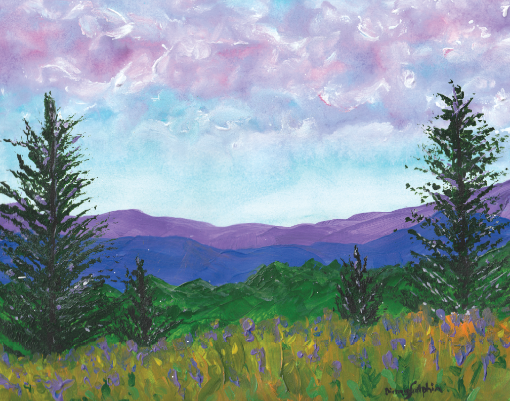 Waves of Purple Mountains