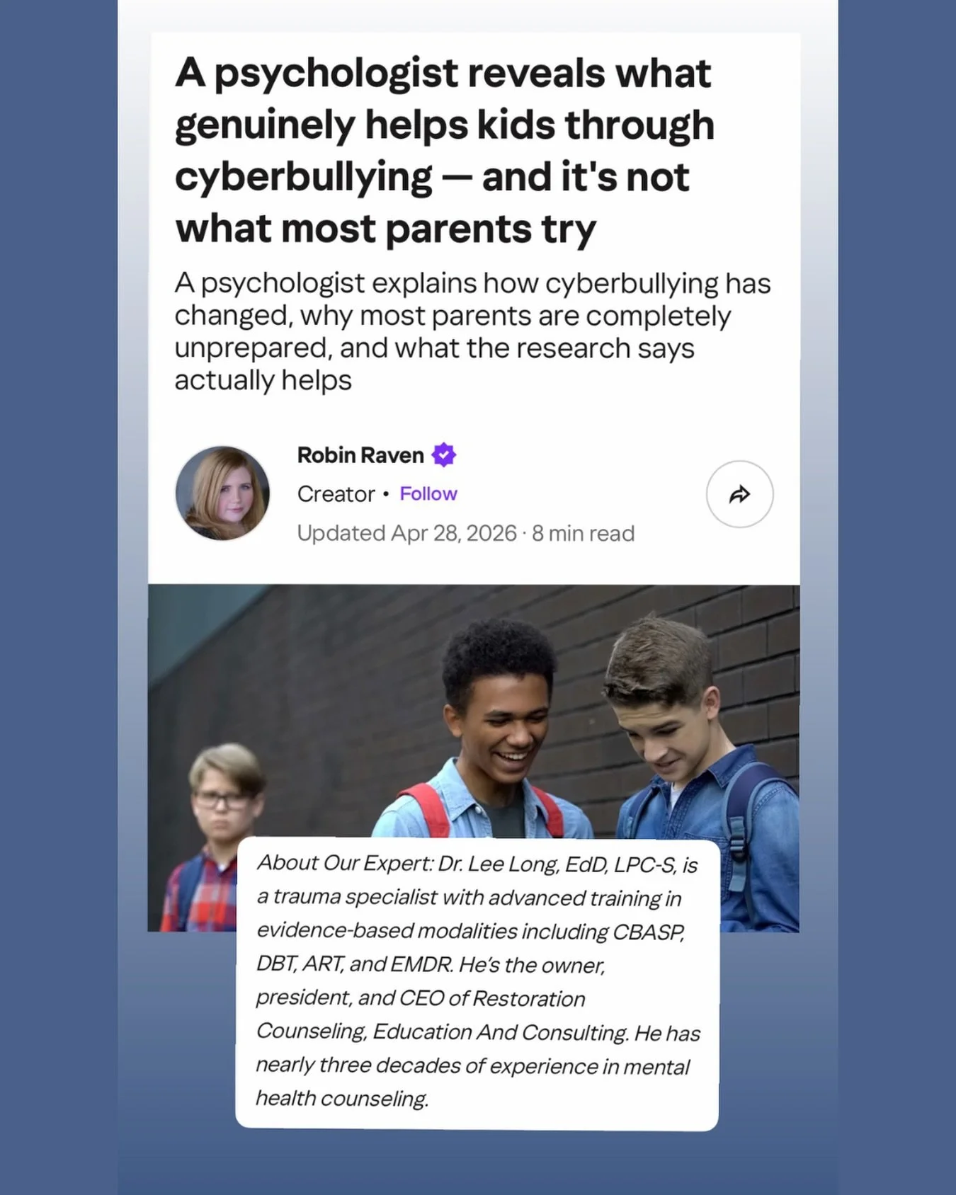 Grateful to be a contributor on this article. @yahoo

{link in bio}