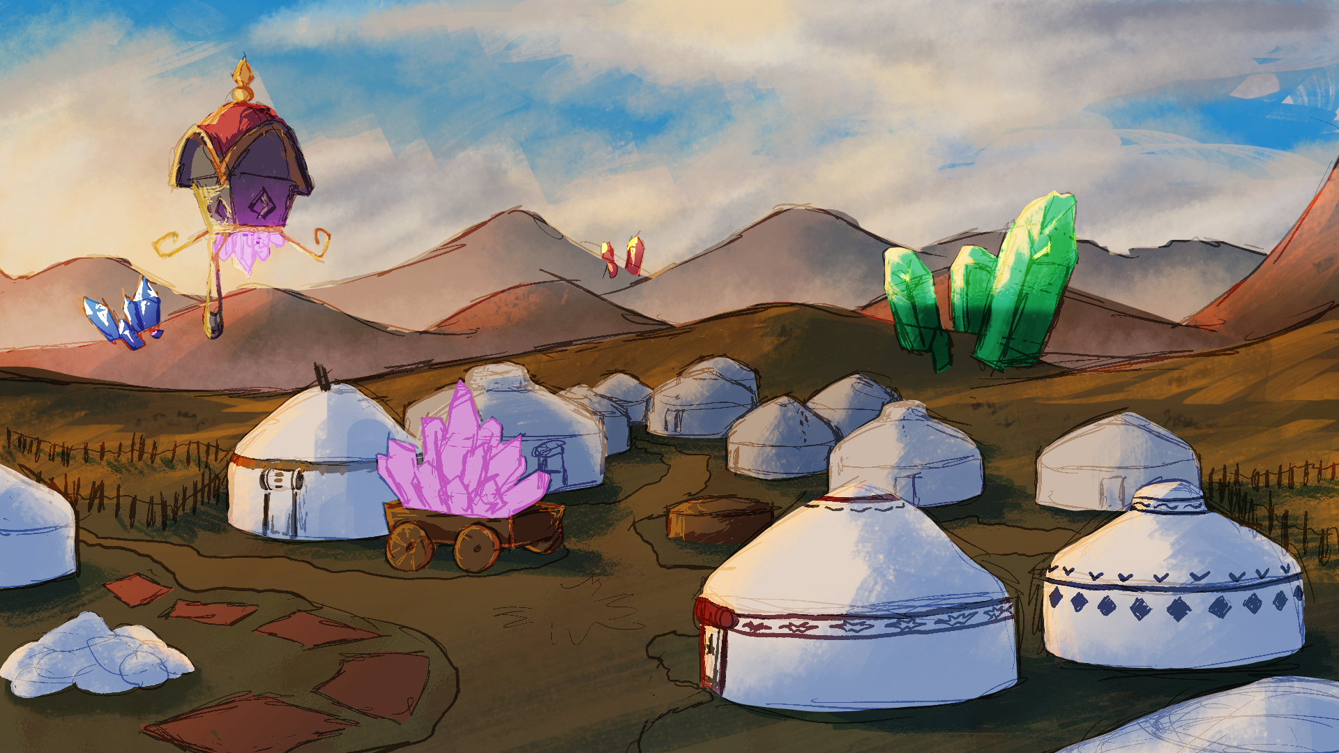 These nomads seem to know something about the land that no one else knows.