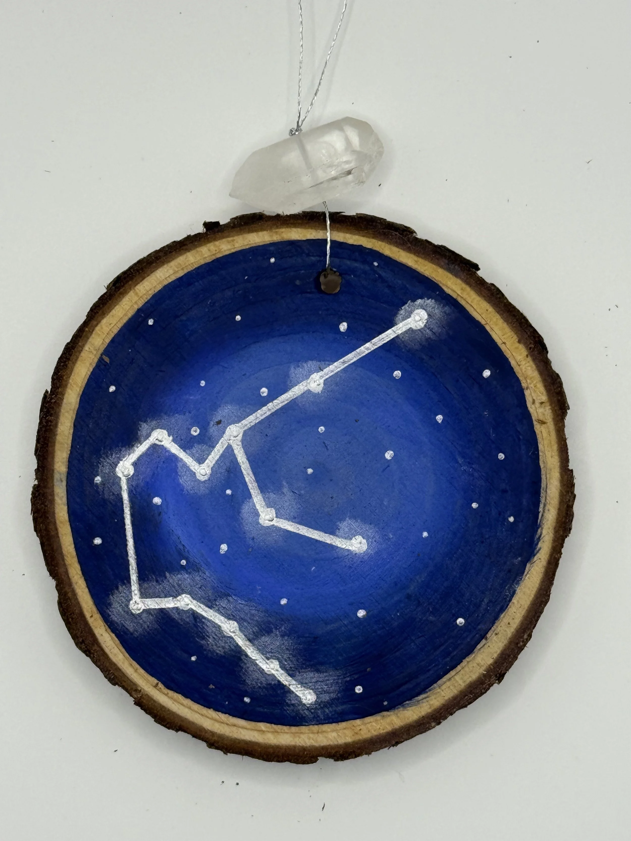 AQUARIUS CONSTELLATION / Acrylic Wood Ornament / 3x3" / Commissions+Recreations: $15