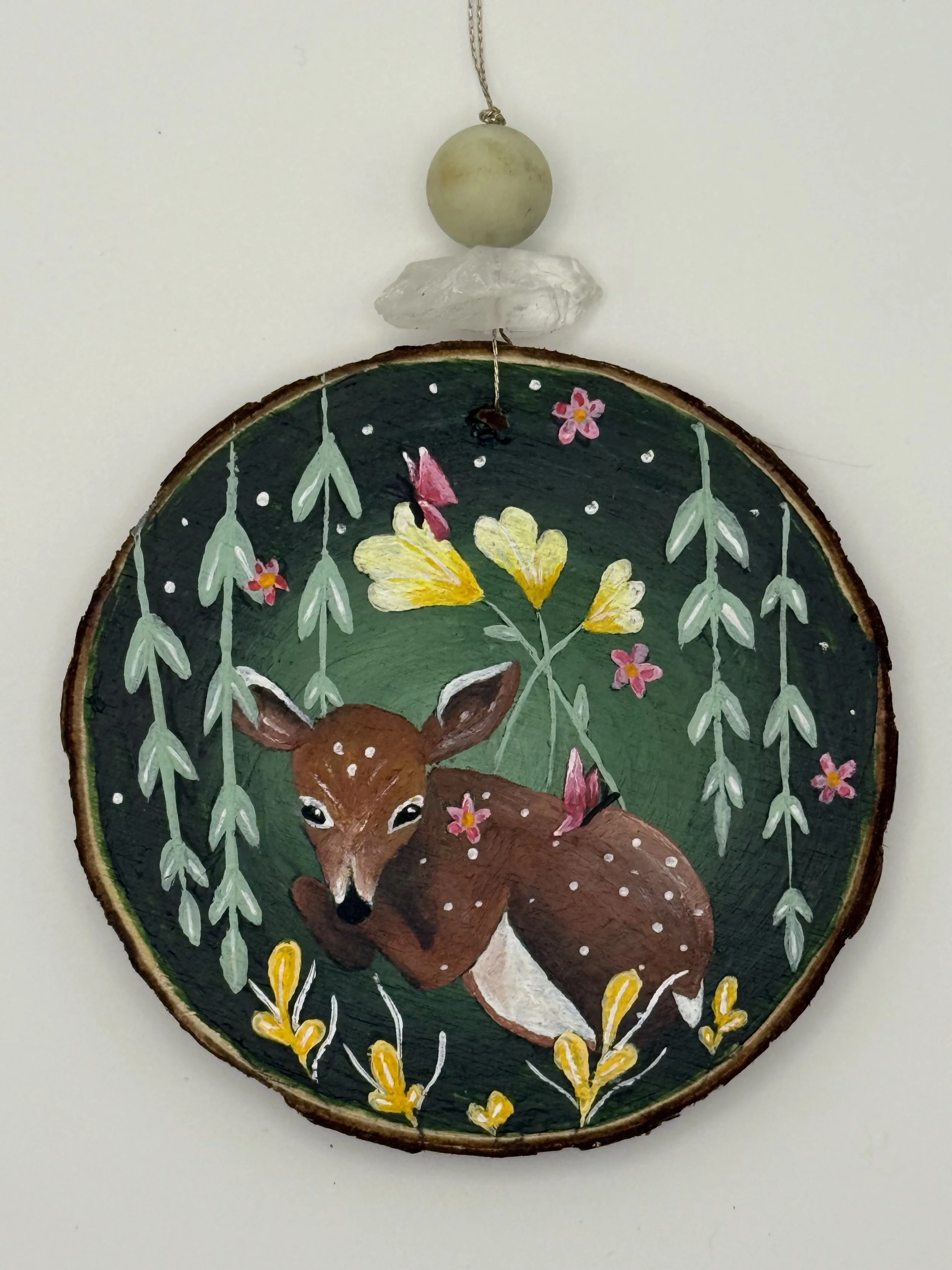 Fawn and Willow Ornament No. 2
Acrylic on Wood
3 inches
Commissions/Recreations: $55
