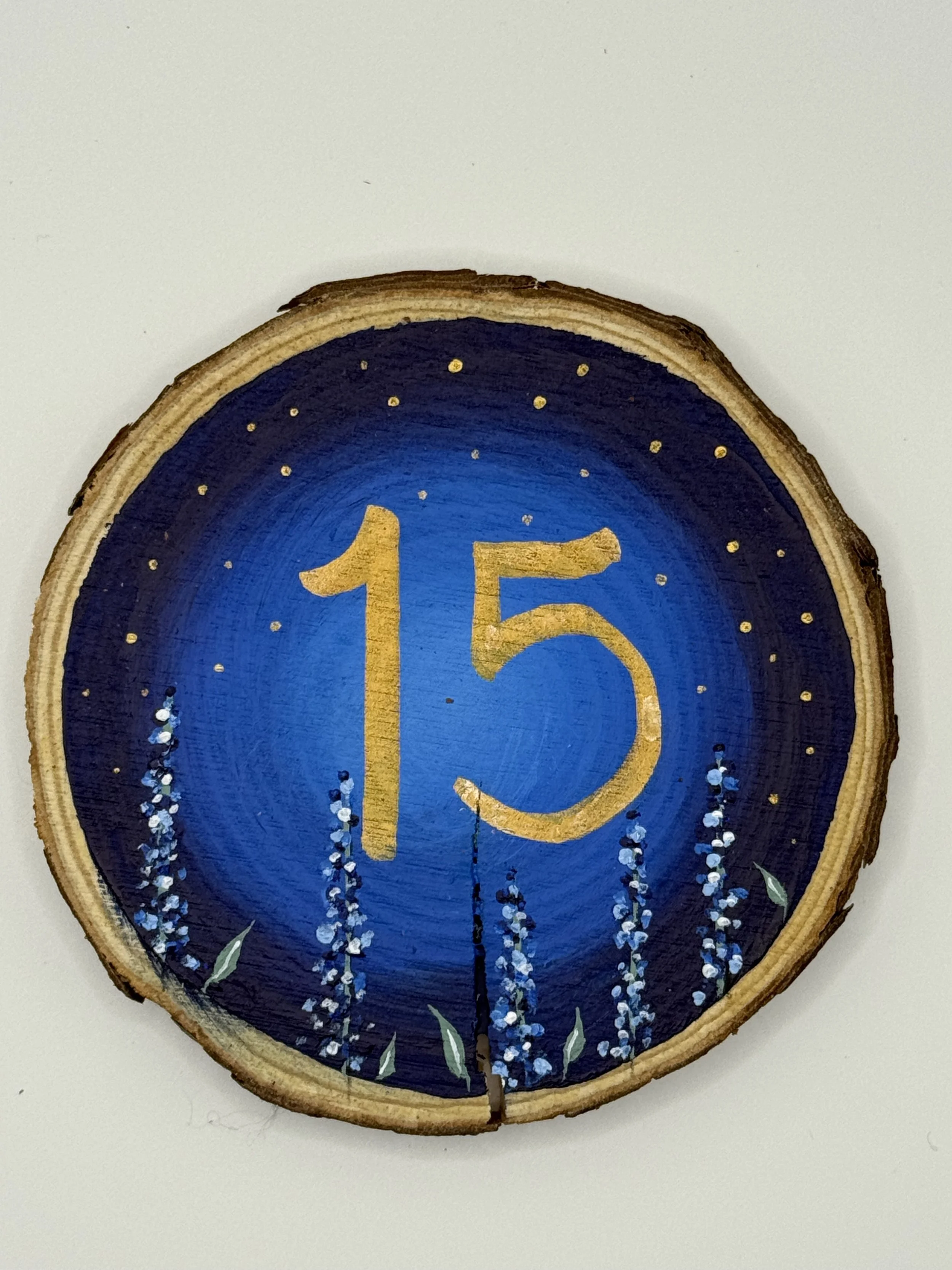 Wedding Table Number Set
Acrylic on Wood
4 inches
Commissions: 
Set of 5: $100
Set of 10: $200
Set of 15: $300
Set of 20: $375
Set of 25: $475
Set of 30: $575