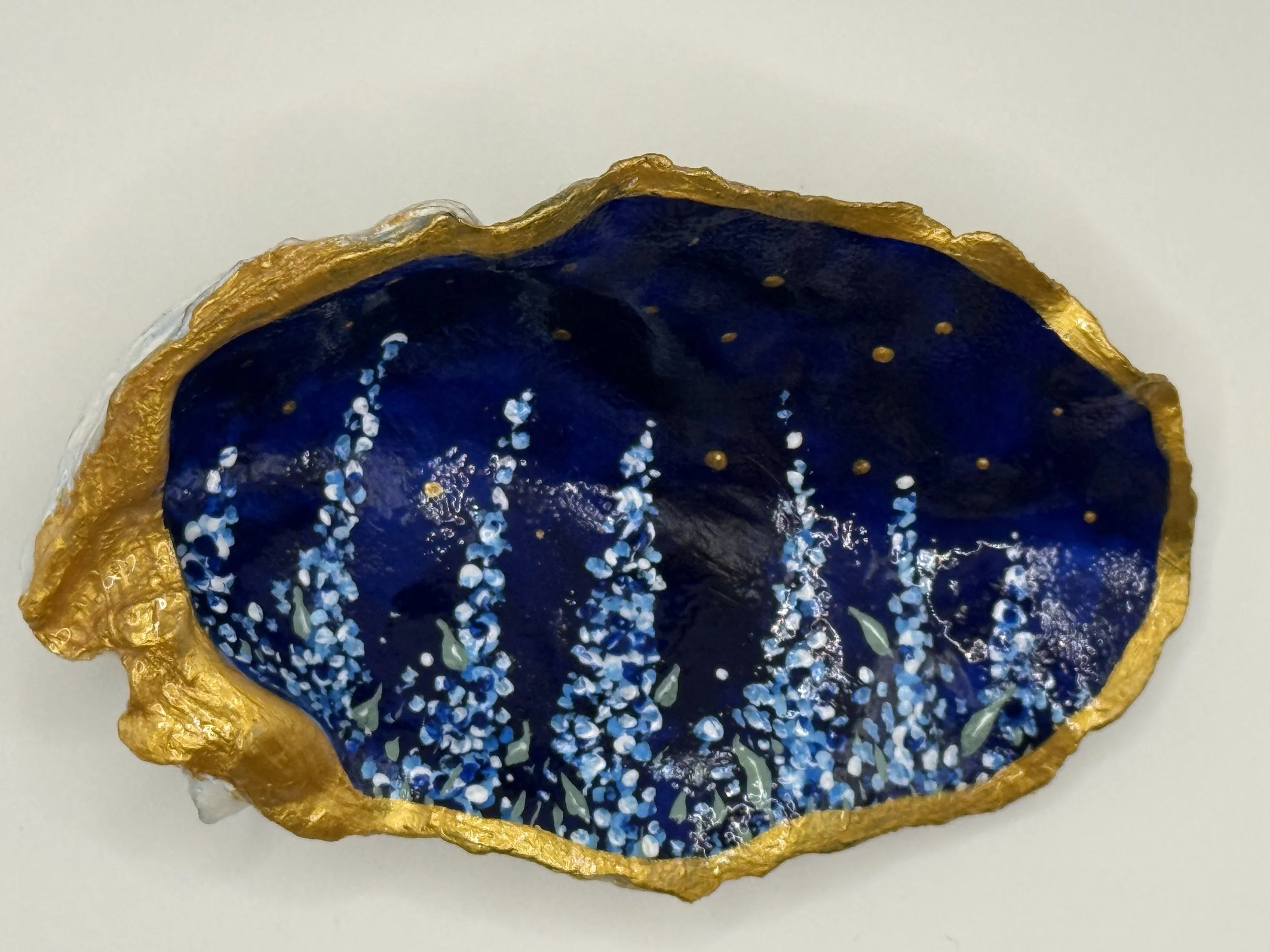Nighttime Lupines
Oyster Shell Trinket Dish
$20