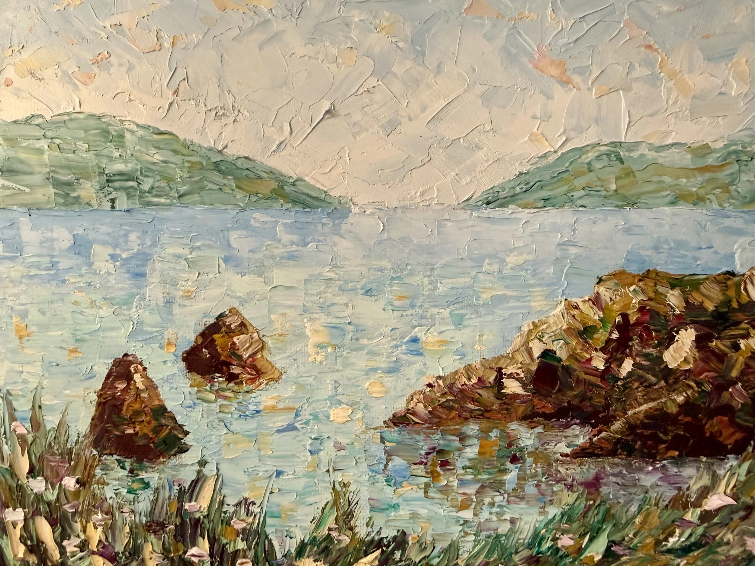 COAST OF IRELAND #1 / Oil on Canvas / SOLD / Impasto Oil Commissions: $100-$600