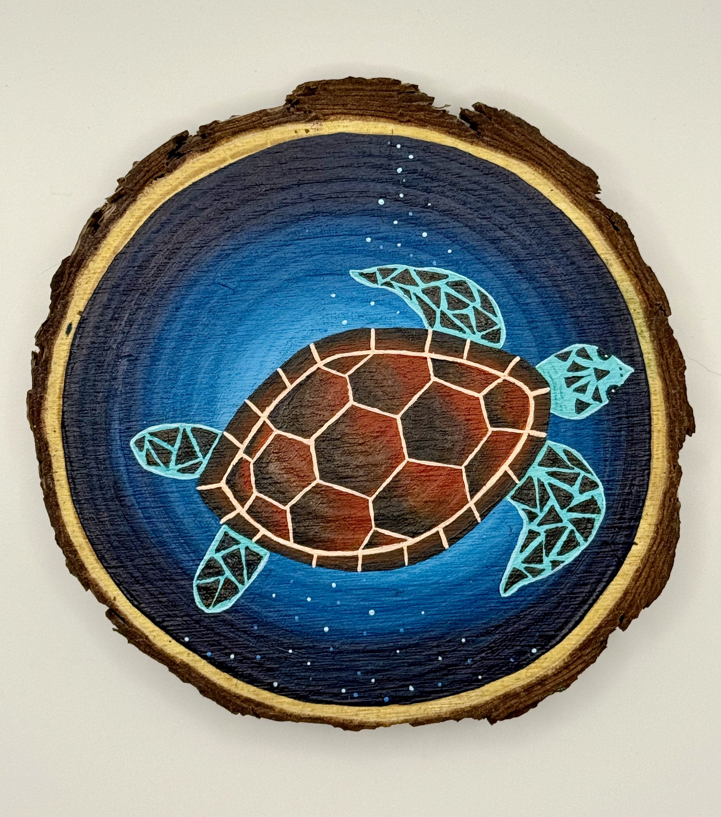 THE PATIENT TURTLE / Acrylic on Wood / 5x5" / $70 / Coming Soon to Milton Artists' Guild in Milton, VT