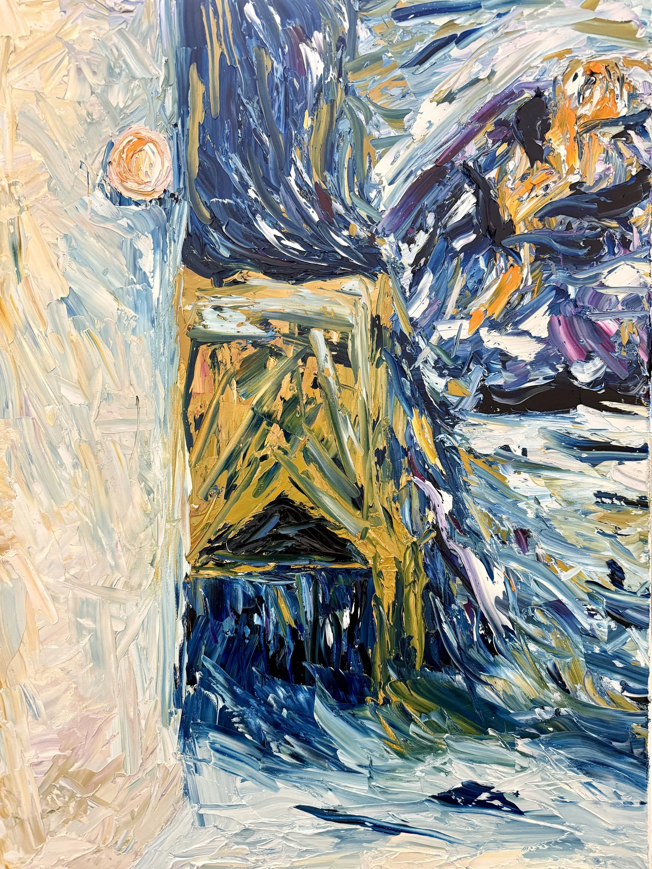 THE VIEW FROM THE DOOR / Oil on Canvas 