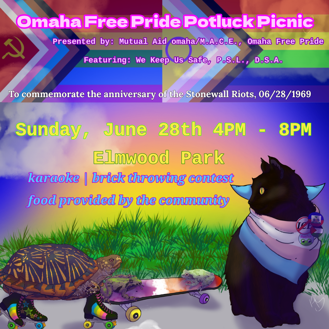 Omaha Free Pride Potluck Picnic Updates