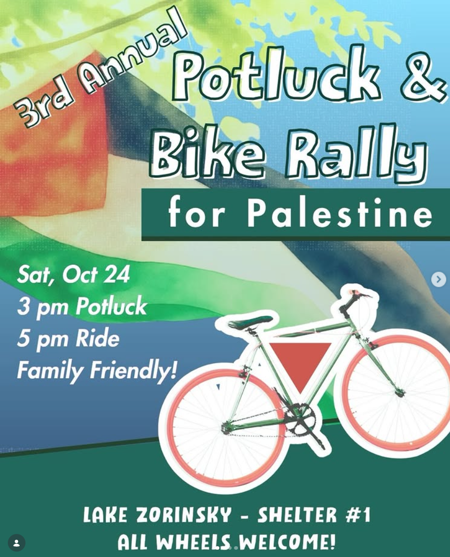 Pot Luck &amp; Bike Rally for Palestine