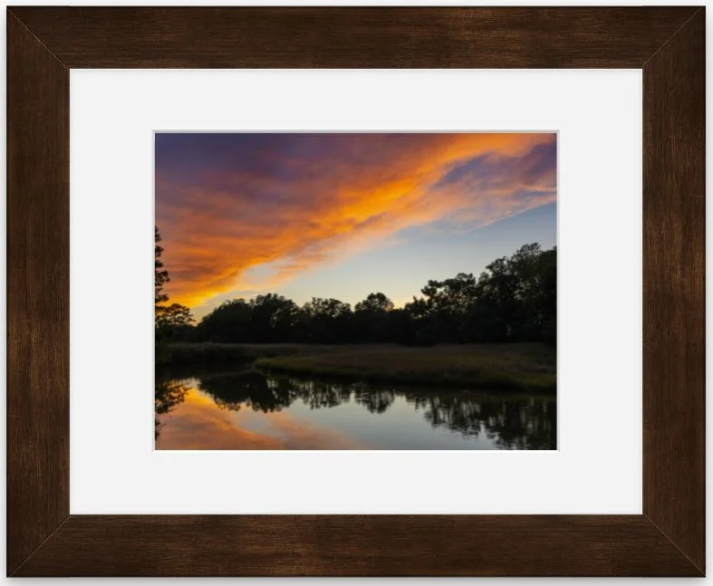 Sunset Reflections 8x10 matted framed.jpg