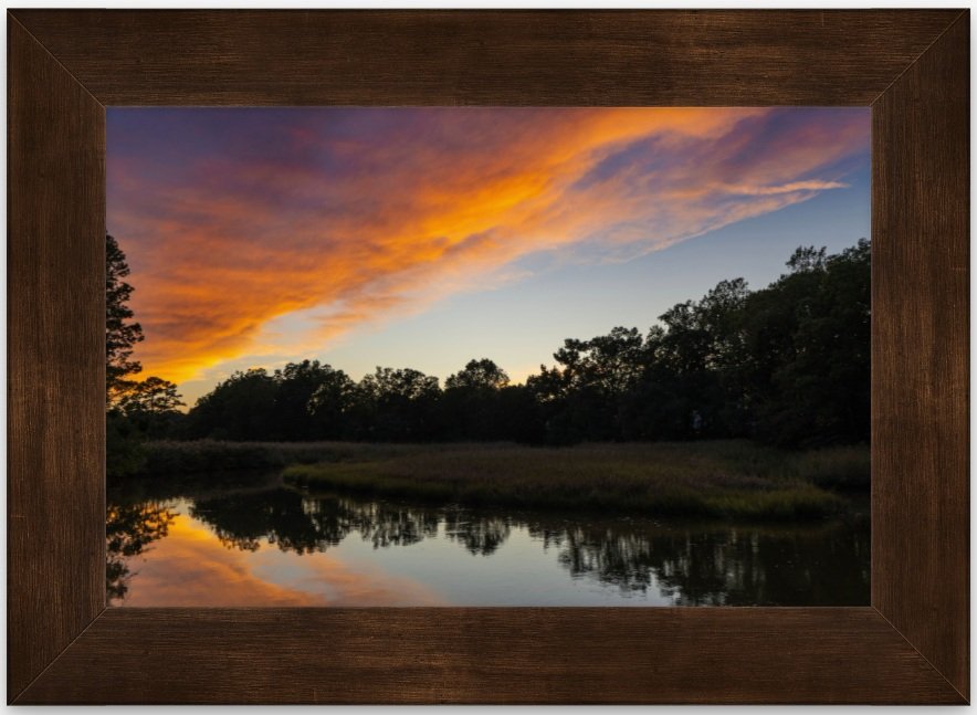 Sunset Reflections 8x12 framed.jpg