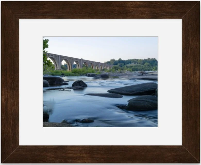 River flows 8x10 matted framed.jpg