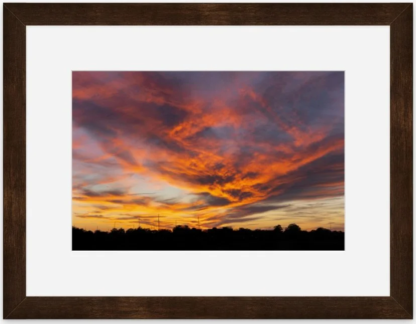 Sky of Fire 8x12 matted framed.jpg