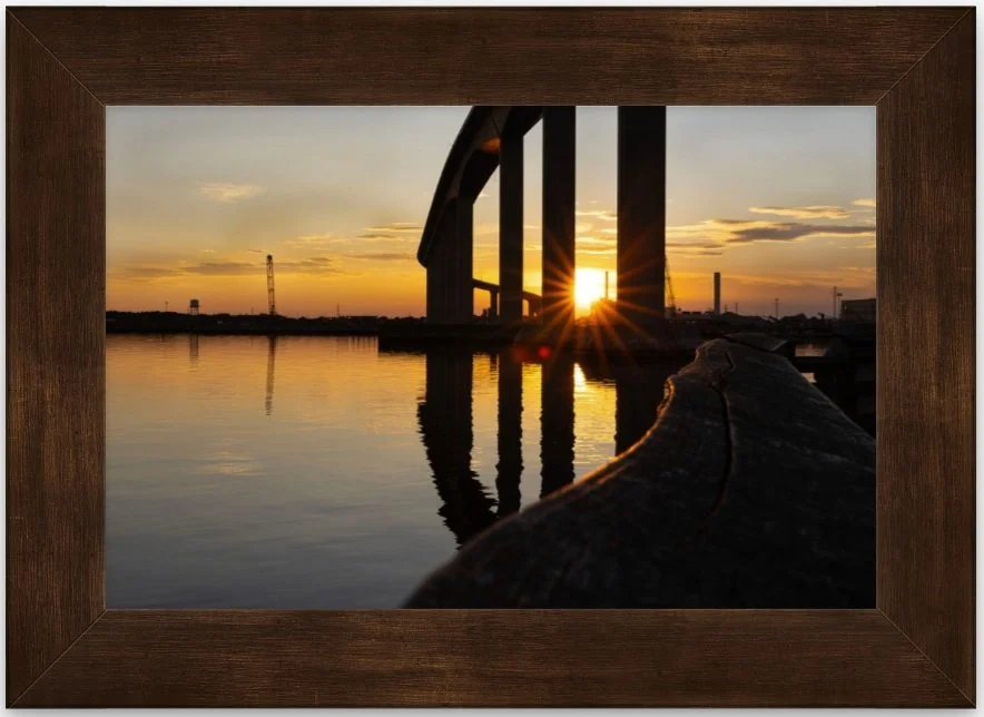 Sunset Bridge 8x12 framed.jpg