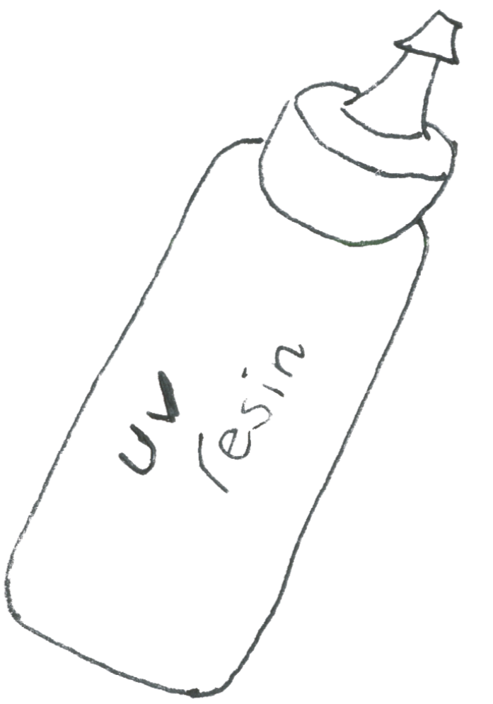 A metallic keychain with the word 'LOVE' engraved on it.
