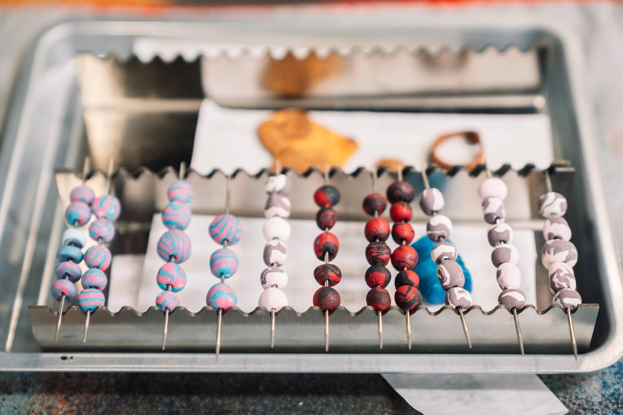 Polymer clay beads bake .jpg