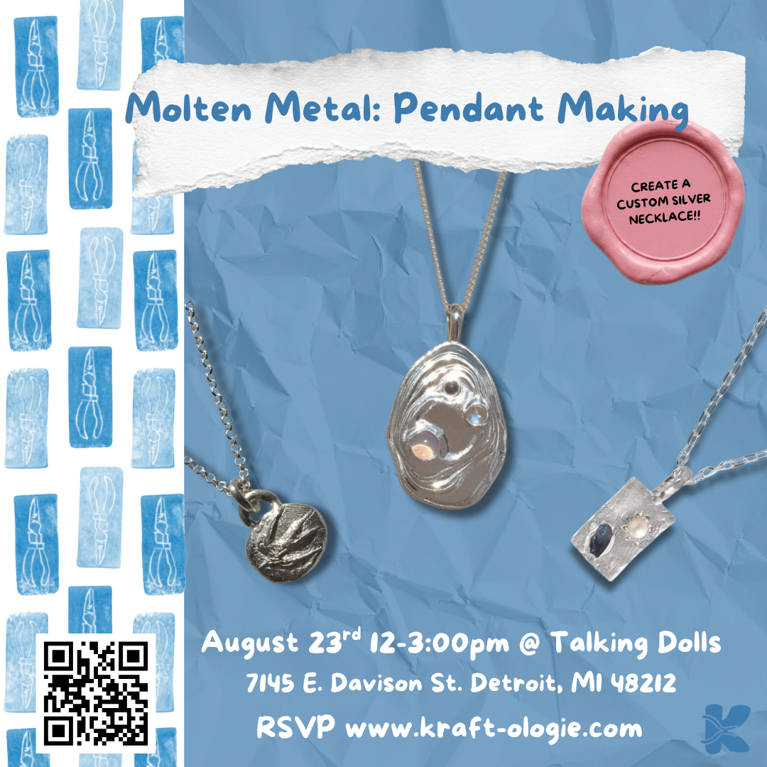 Molten Metal: Silver Pendant Making Workshop | August 23rd