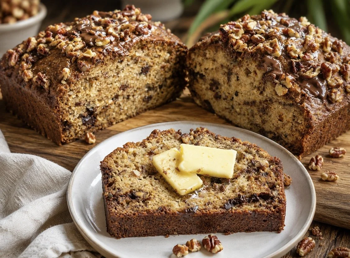 Brown Butter Banana Walnut Bread