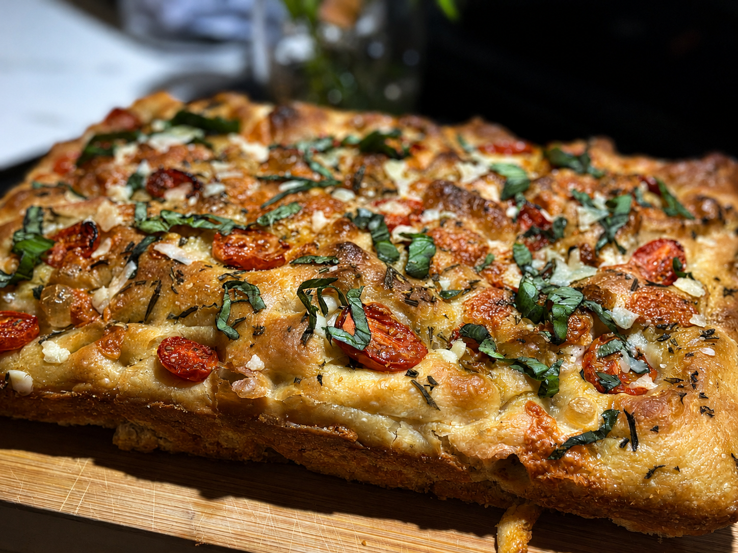 Rosemary and Tomato Sourdough Focaccia