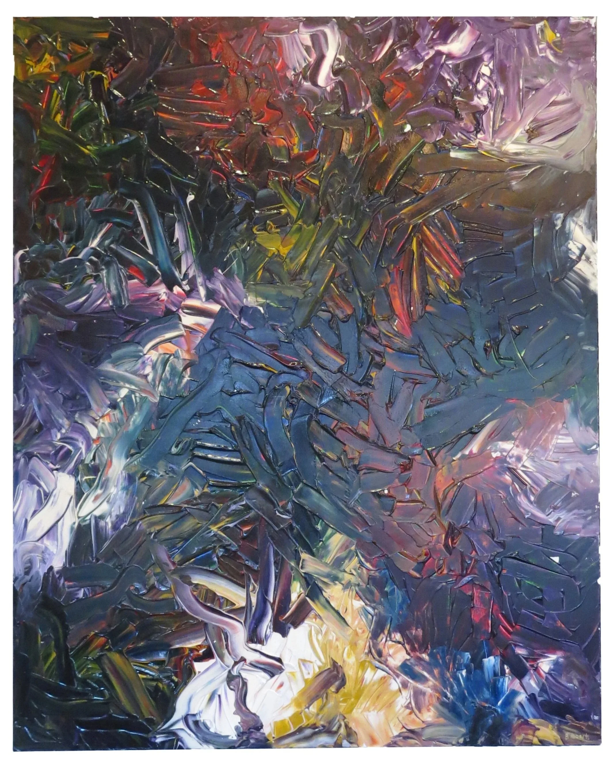 "The Bonfire" – Acrylic painting on stretched canvas – 48in x 60in 