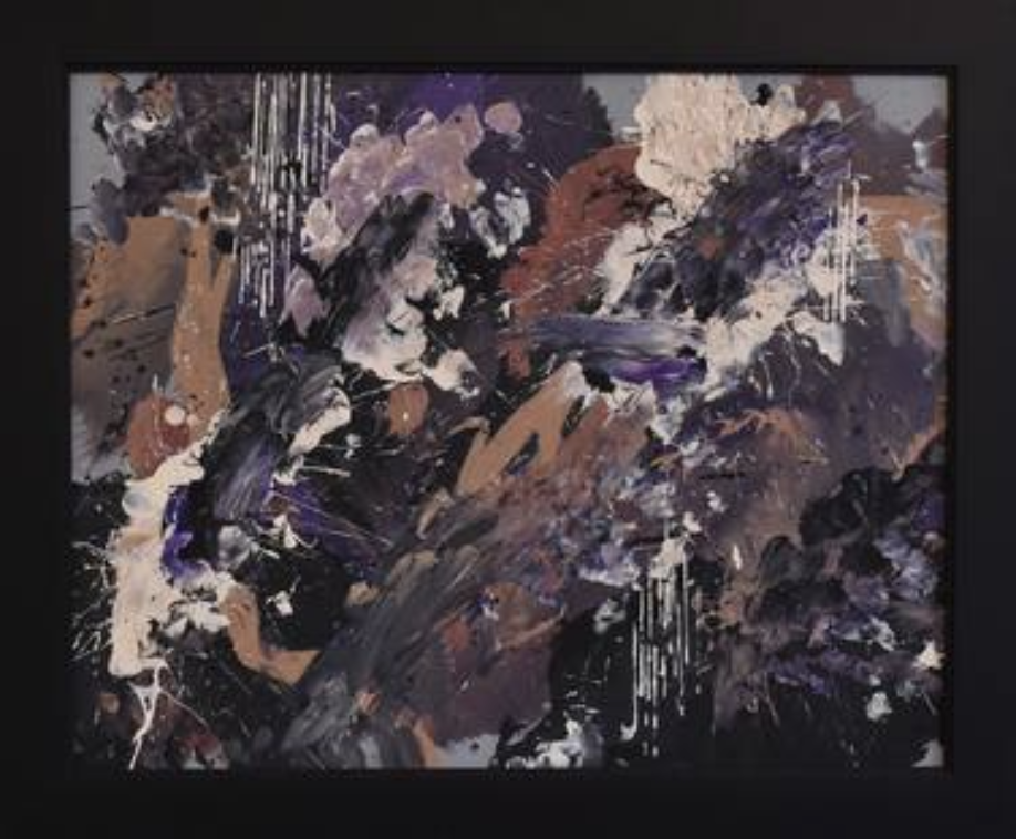"Untitled 1" – Acrylic painting on gesso board – 20in x 16in 