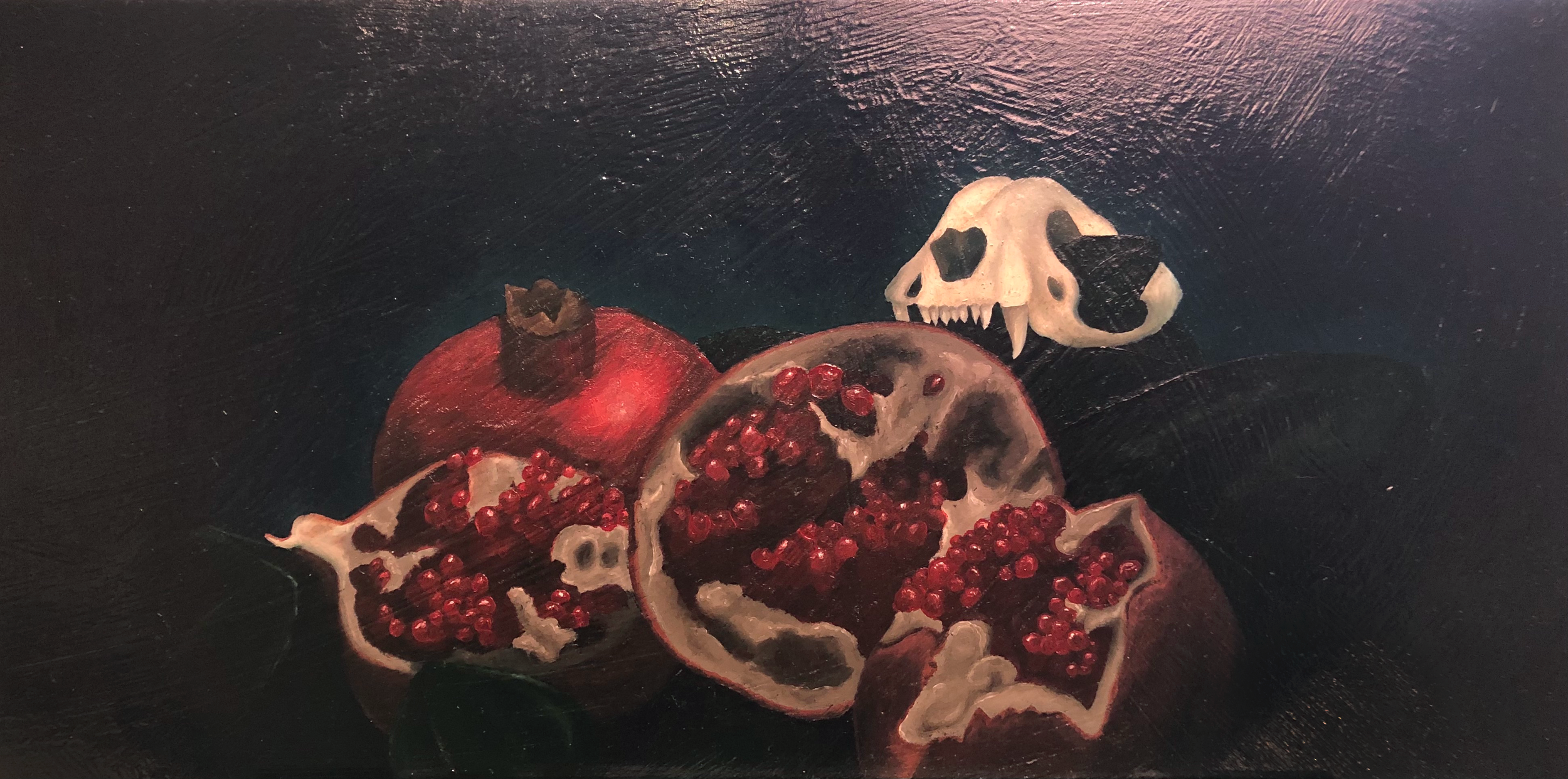 "The Last Kaiseki" – Oil Painting on wood board – 24in x 12 in