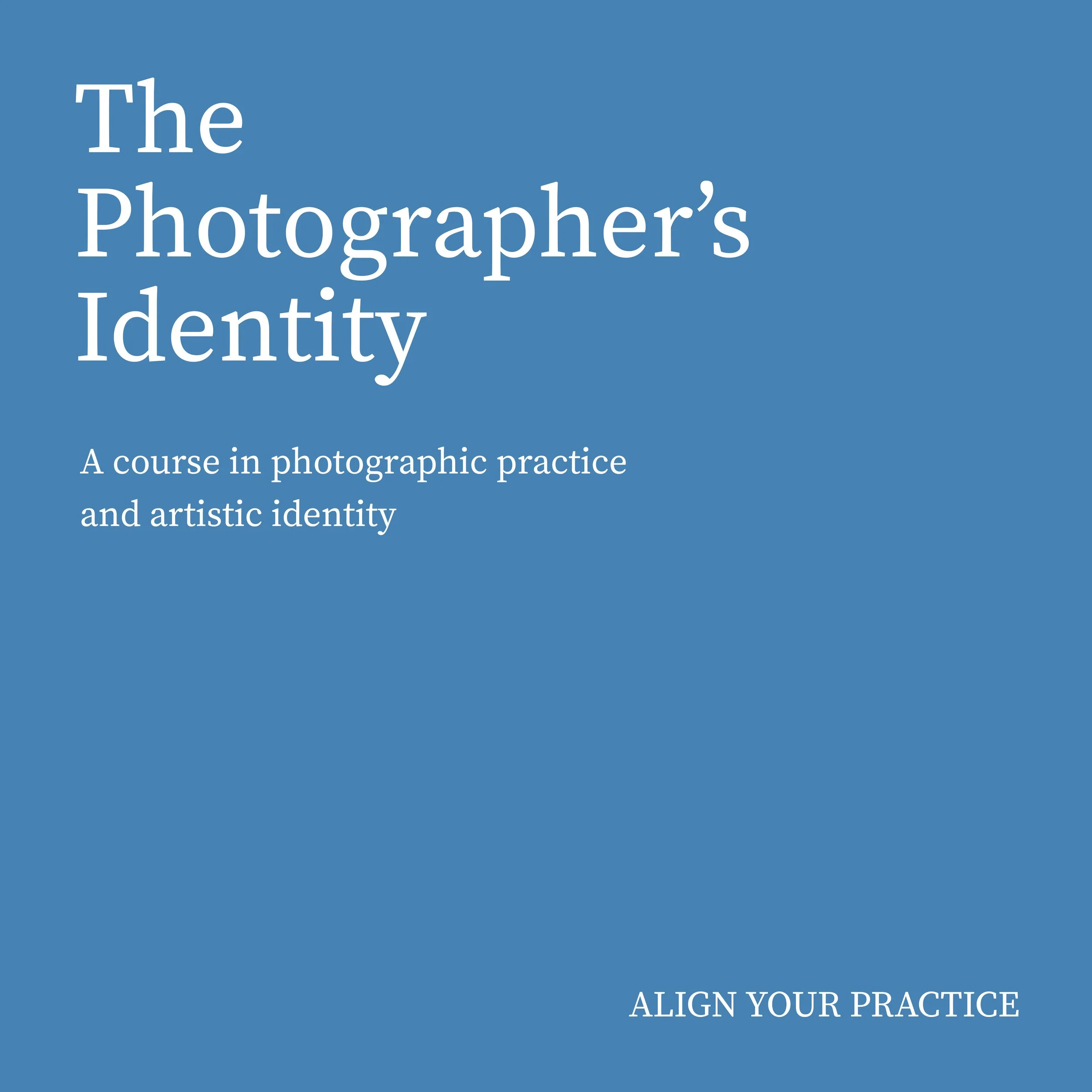 Art Photographer's Identity