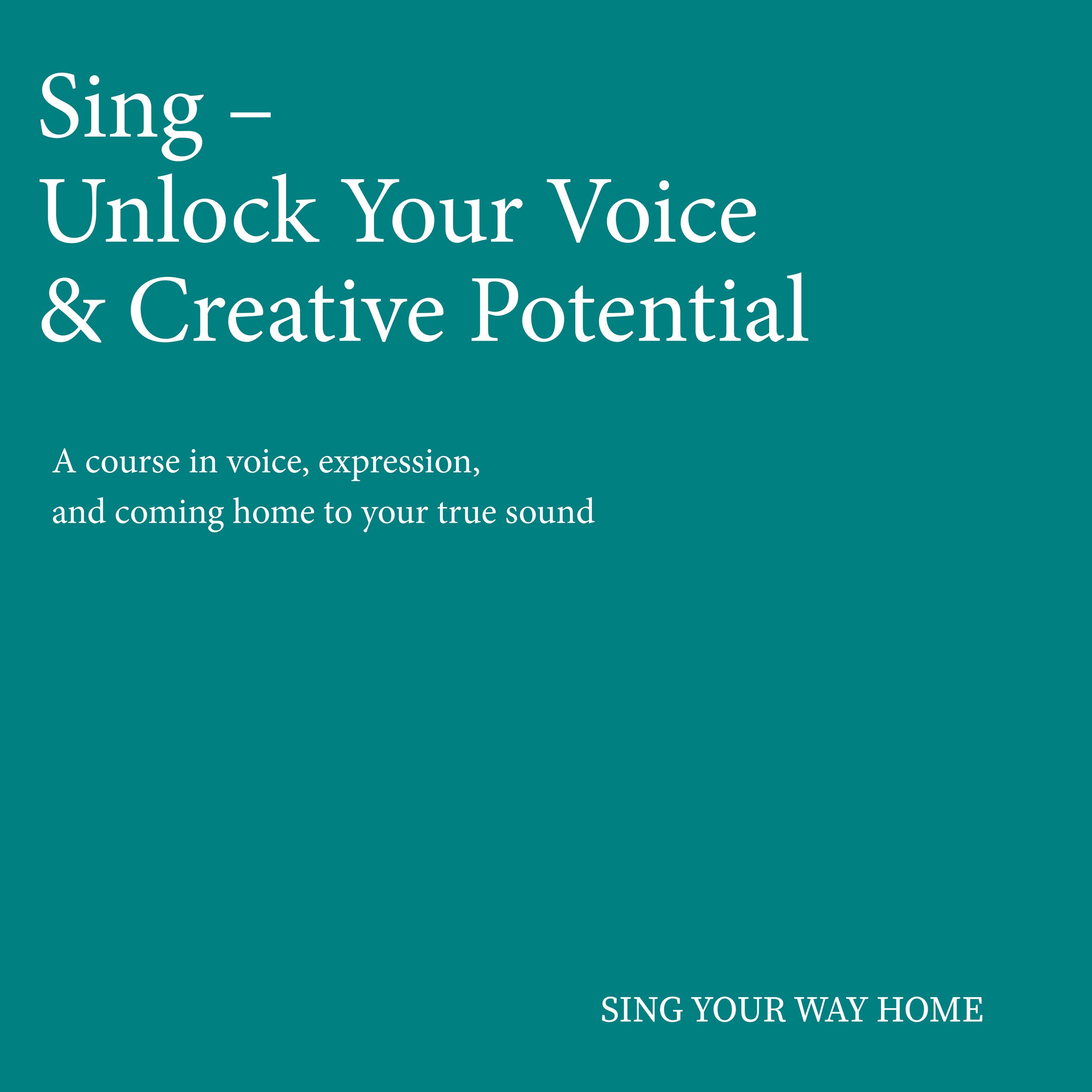 Unlock Your Voice & Creative Potential
