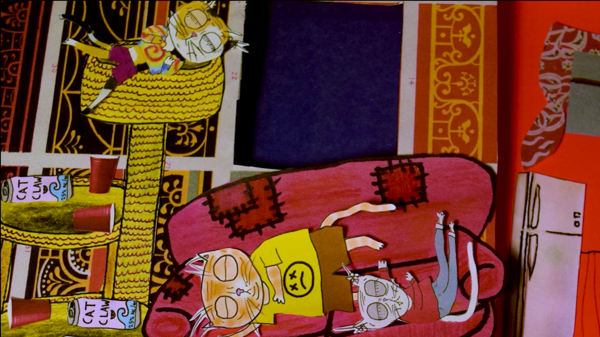 Trash Cats - animated series pilot
Living Room - stop-motion animation set build