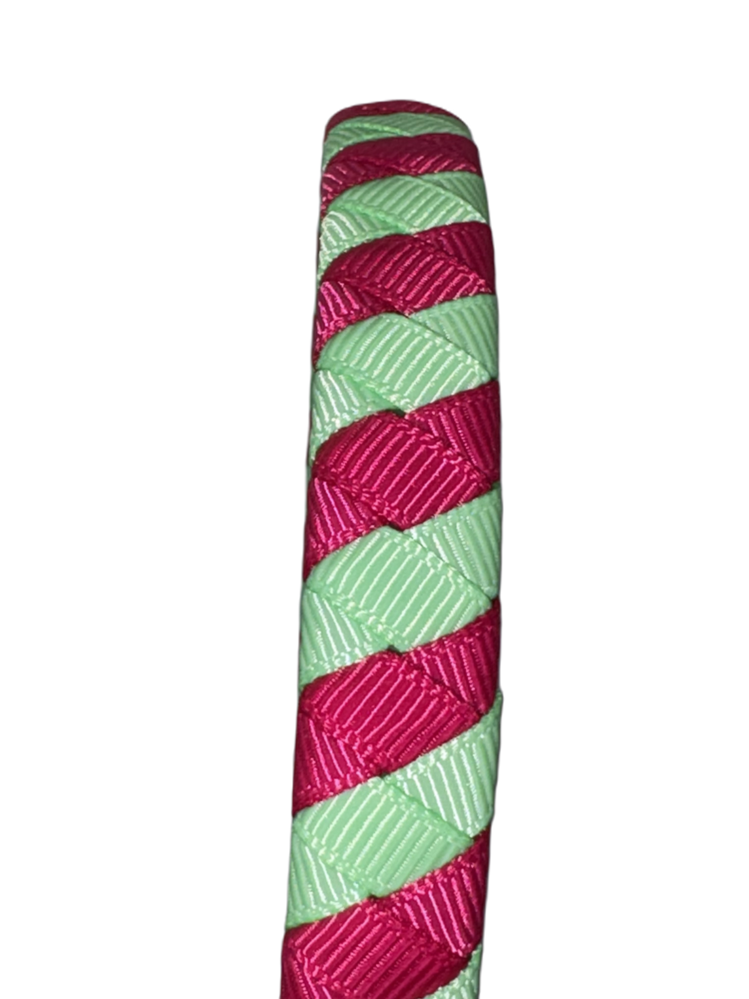 Vibrant Pink and Green Stripes Headband