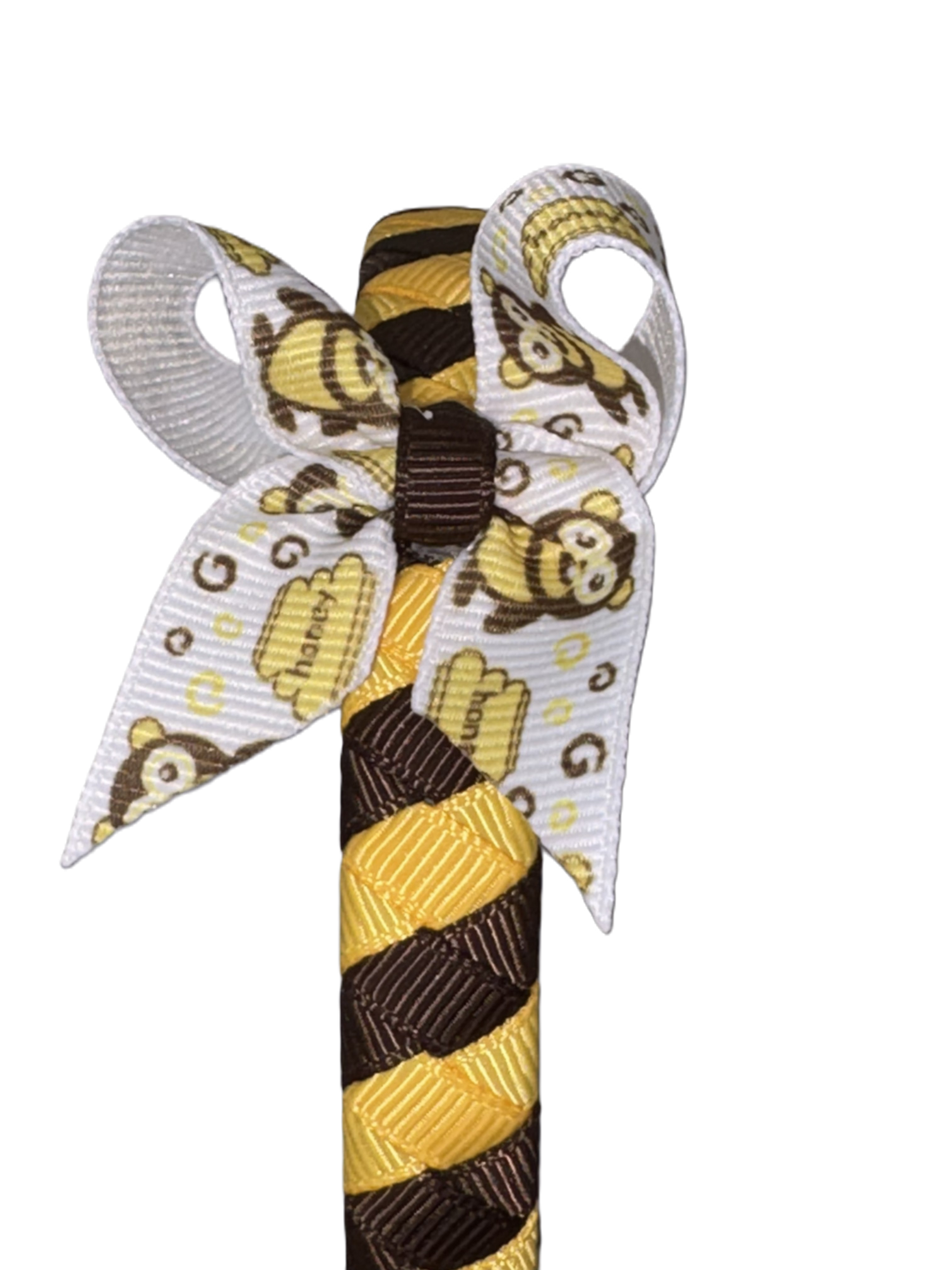 Bee-Themed Decorative Ribbon with Bow