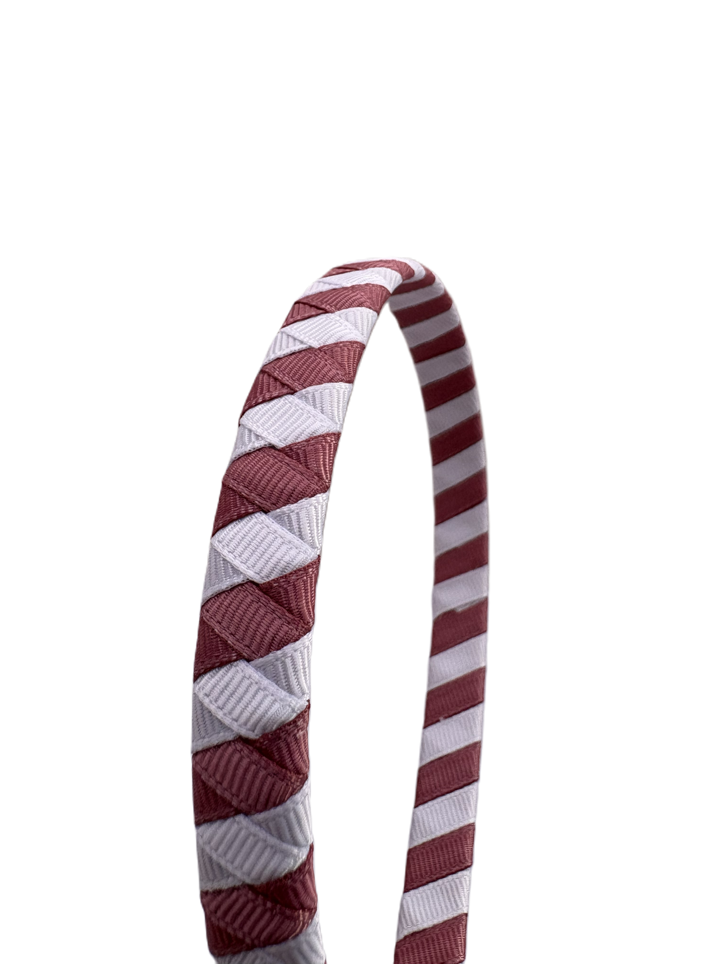 Pink Stripe Woven Headband