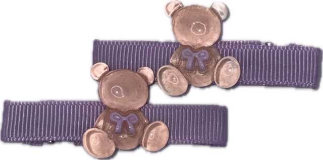 Teddy Bear Hair Clips for Kids