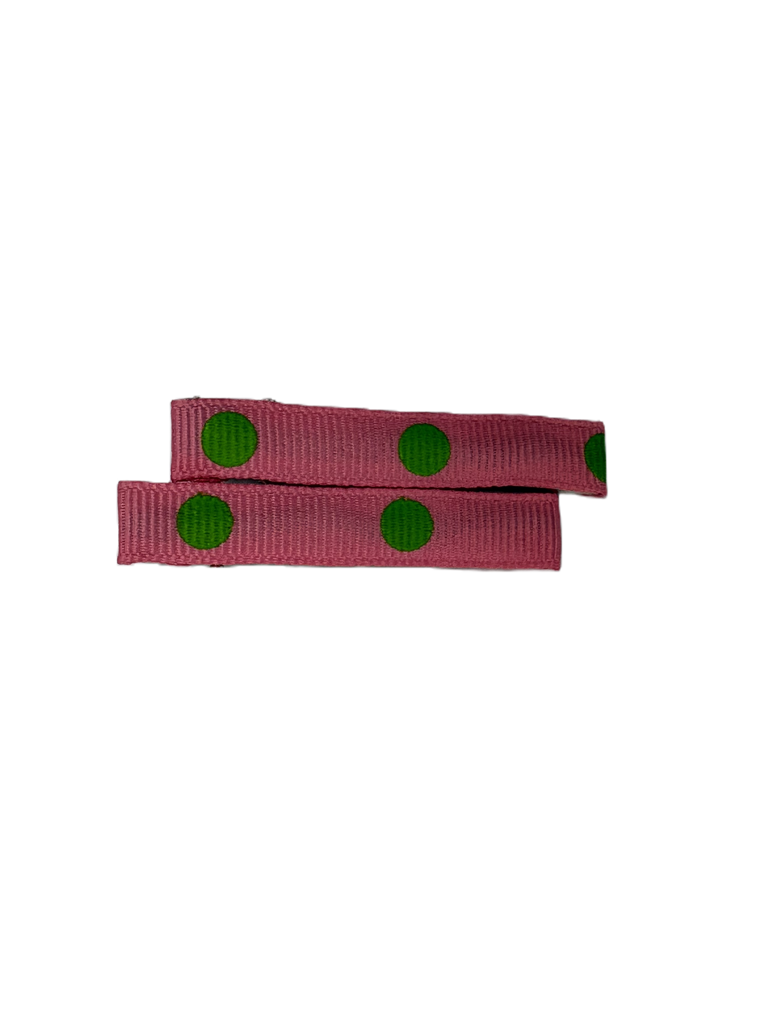 Pink Polka-Dot Hair Clip