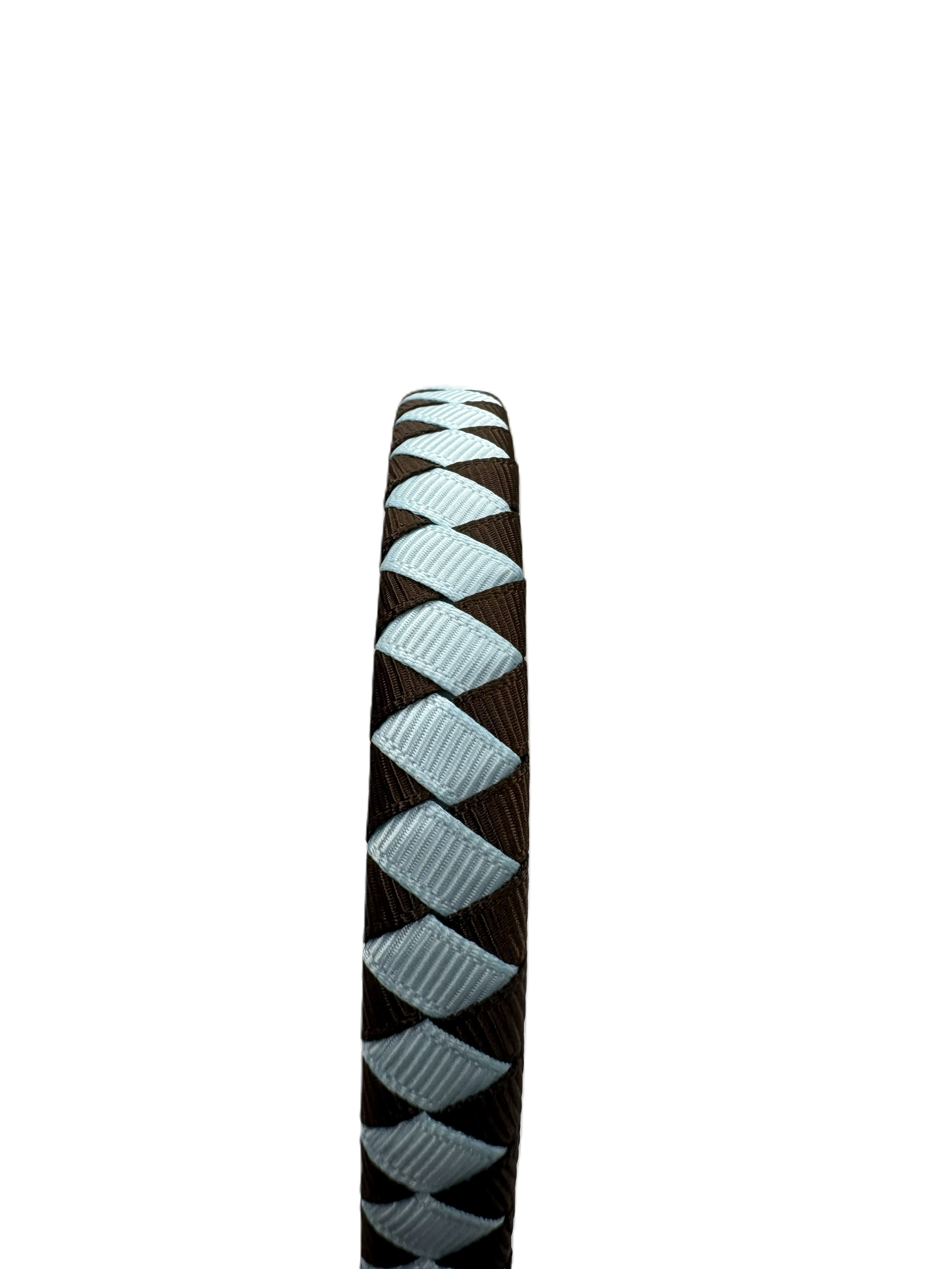 Baby Blue & Brown Woven Headband