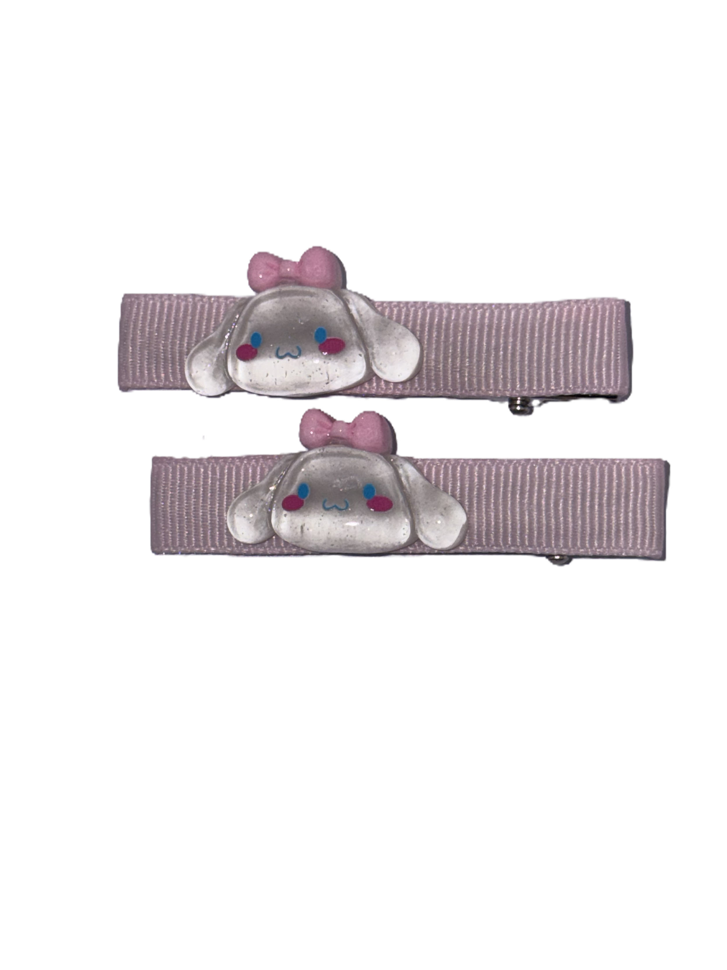 Cute Pink Hair Clips Set