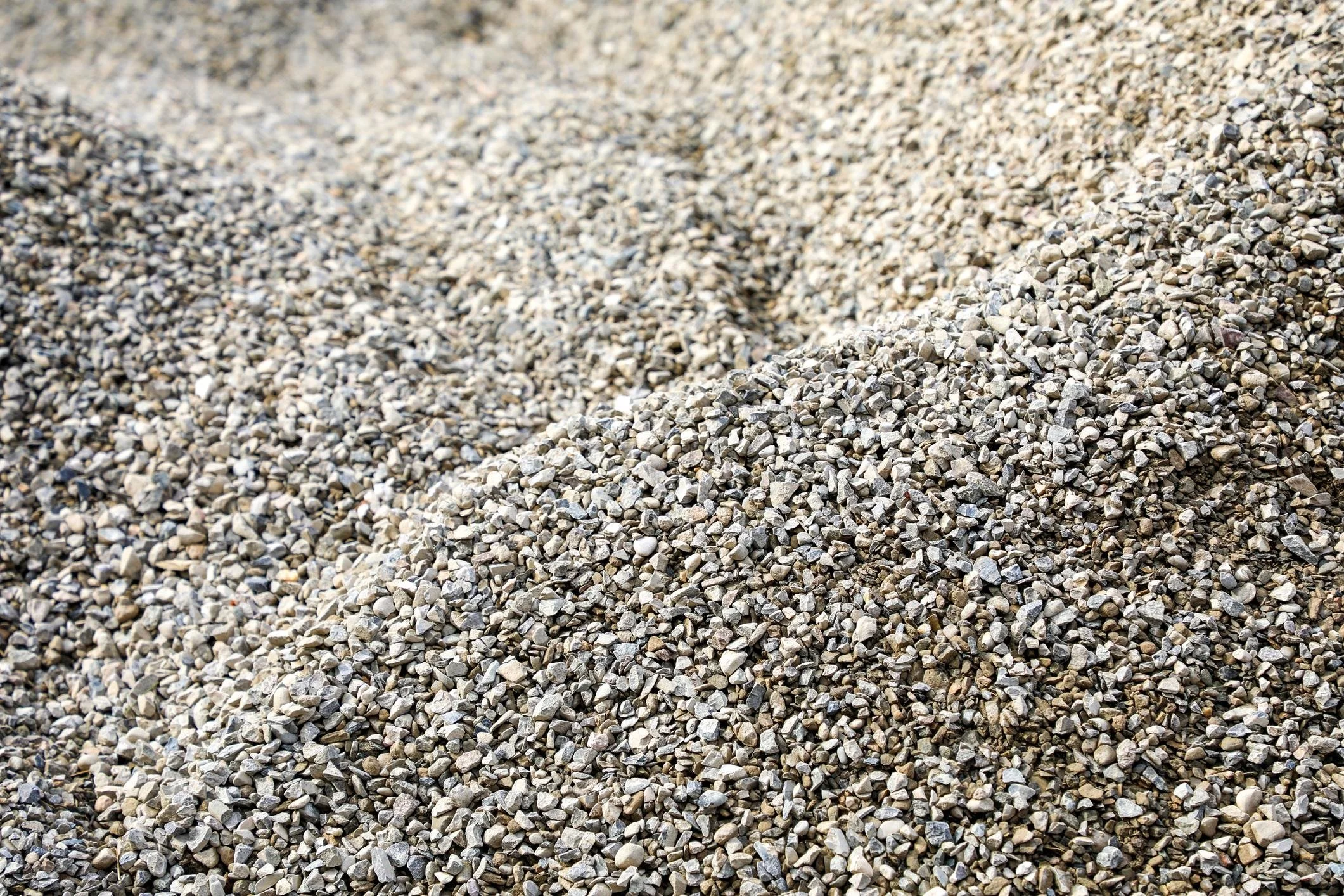 A pile of small, multicolored gravel stones.