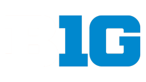 Logo with the text 'B1G' in white and blue letters.