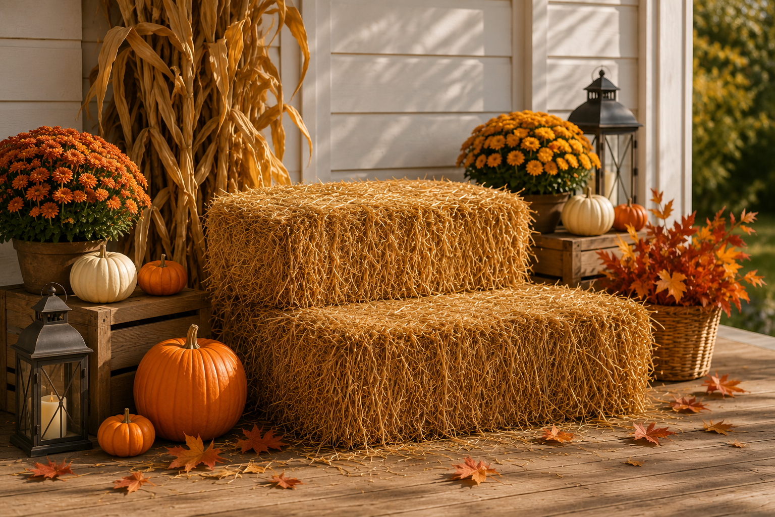 Hay Bale Pair