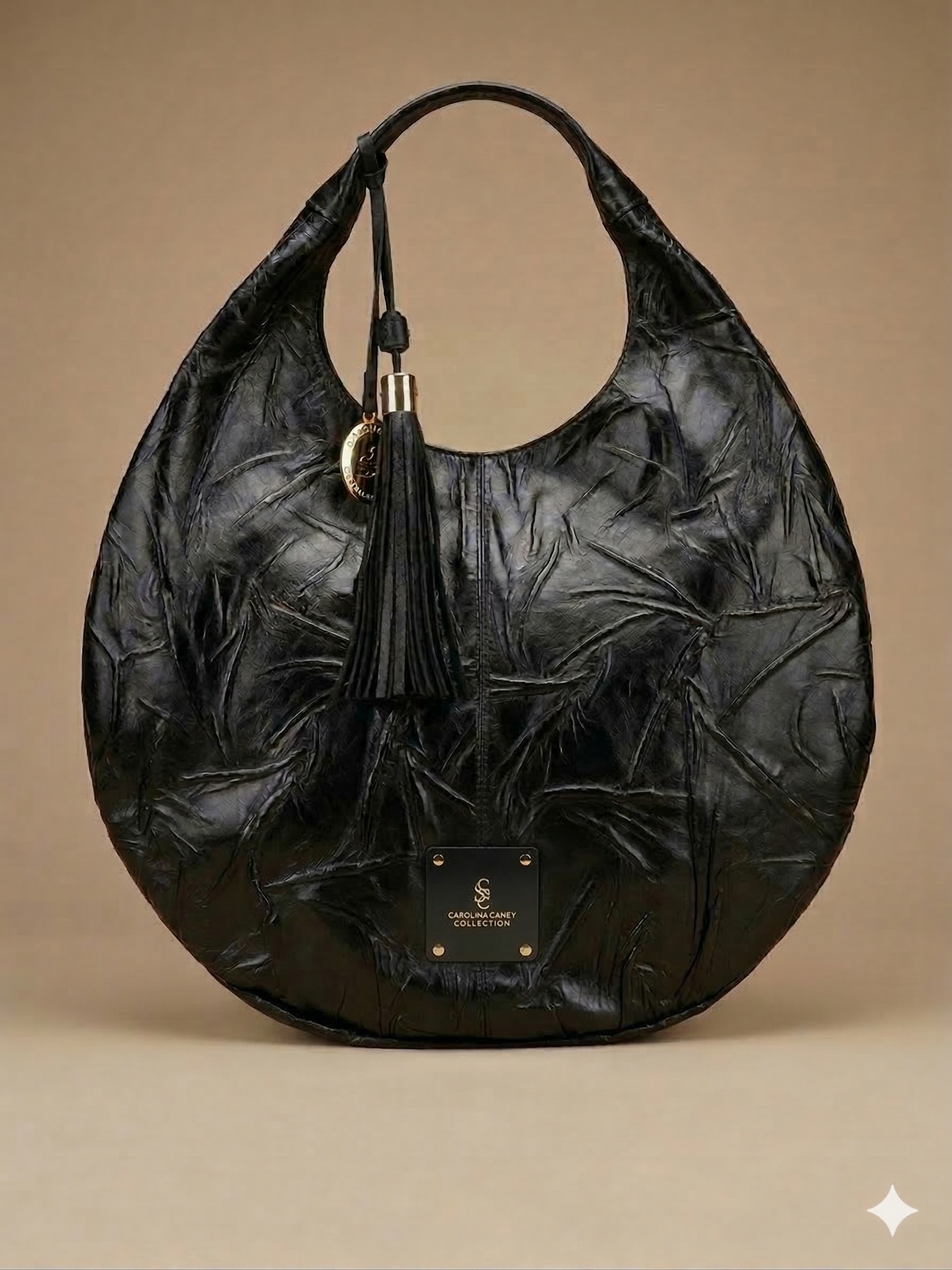 BOLSA DE PIEL CLASICA NEGRA