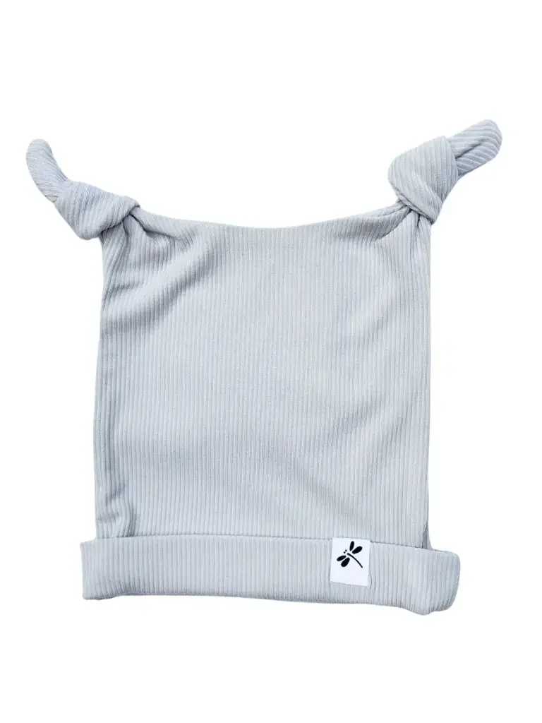 [HAT47] Mint Ribbed Bamboo Newborn Hat.webp