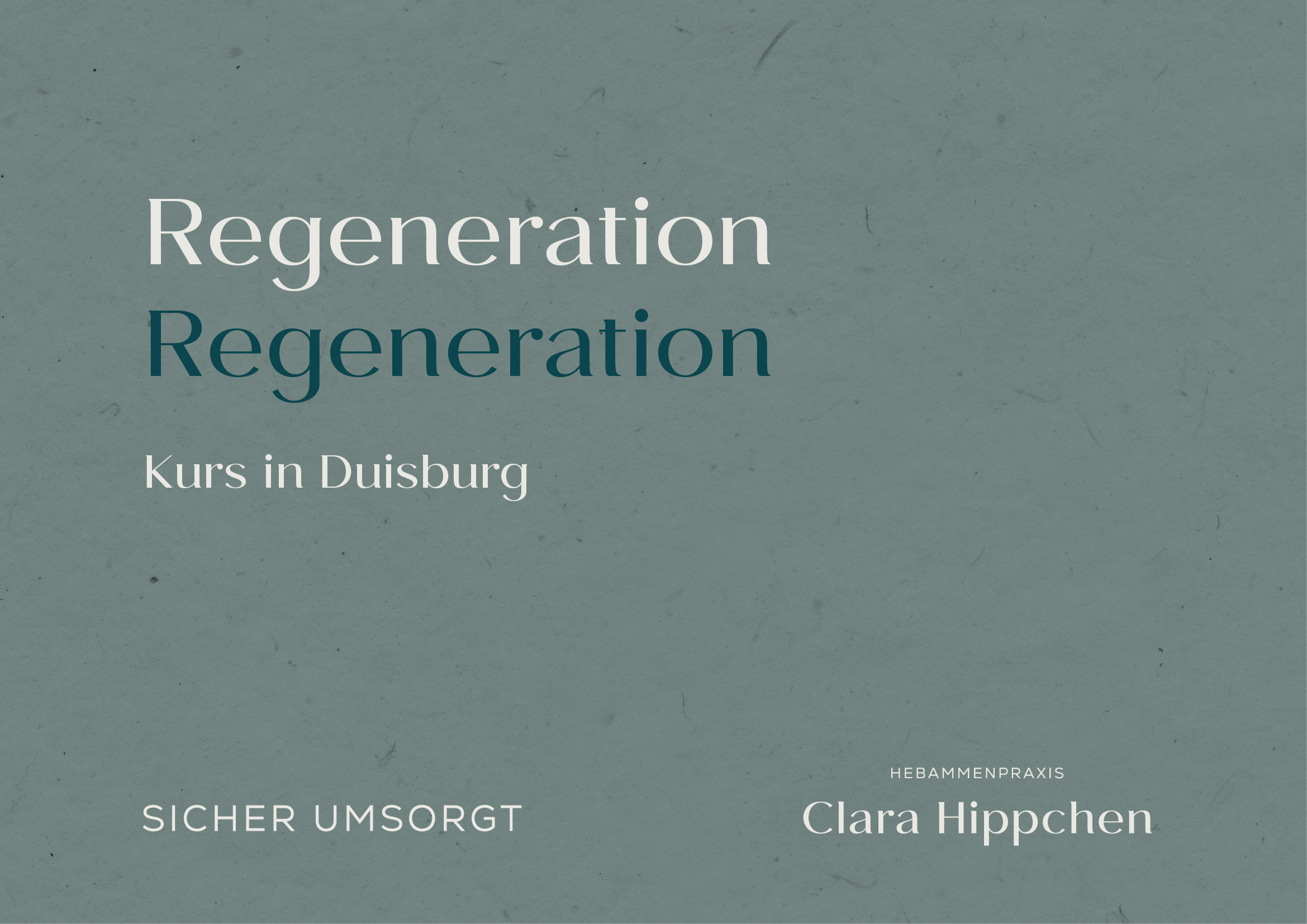 Regeneration     (22.4.2026 - 24.6.2026)