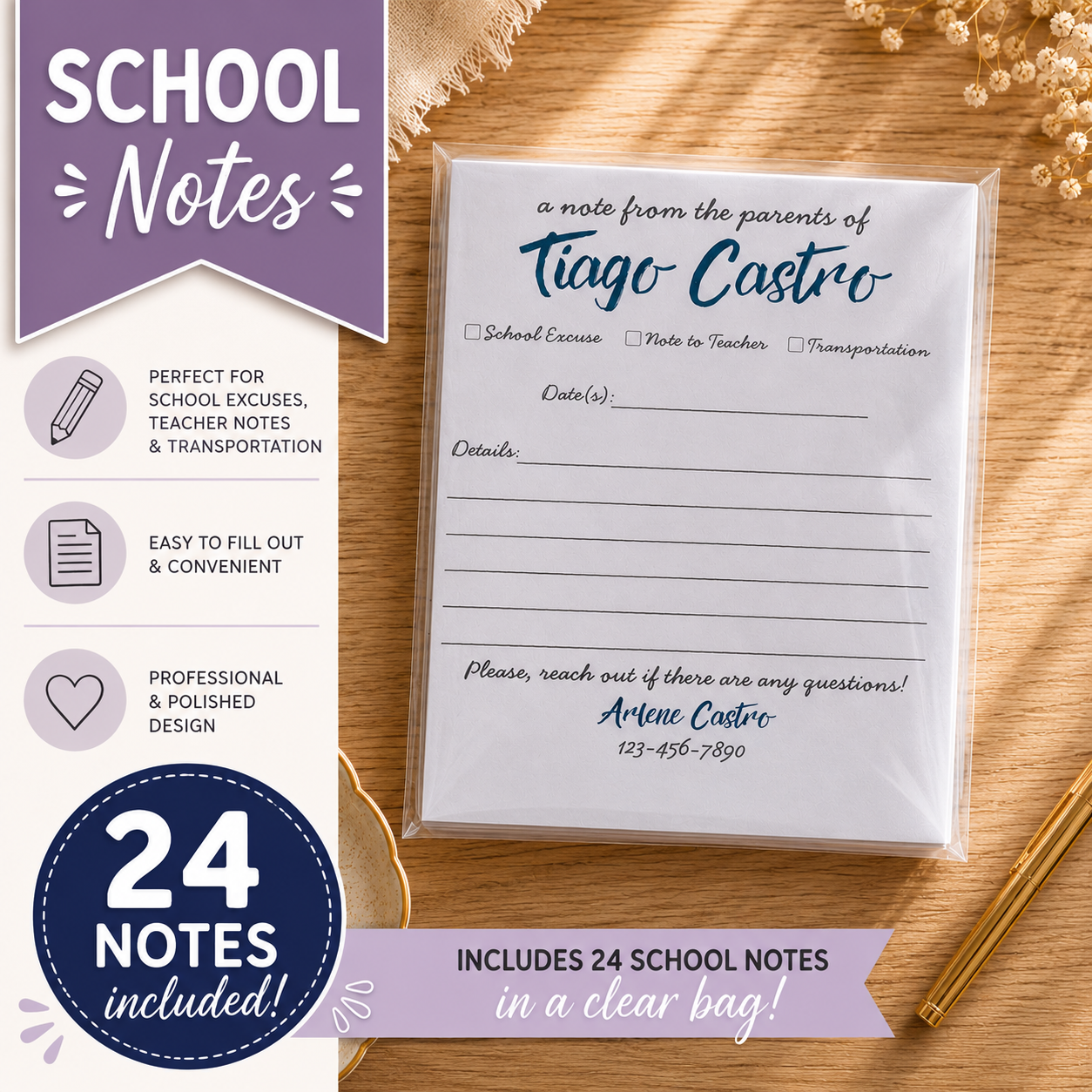 Professional School Notes Set