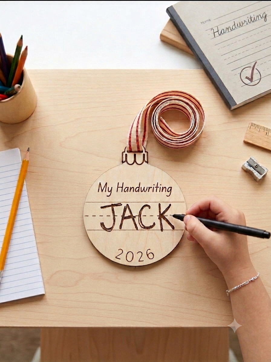 Student Personalized Handwriting Tracking Token
