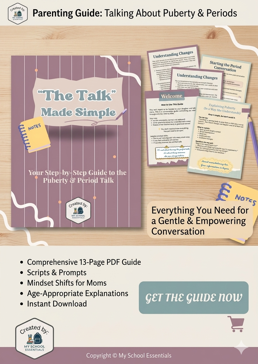 The Talk Made Simple, Your Step by Step Guide to Puberty & Period Talk