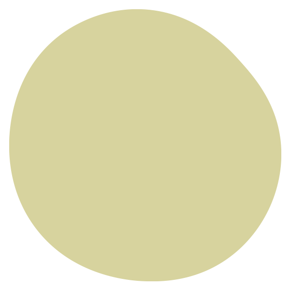 A large yellow-green circle with a black background.