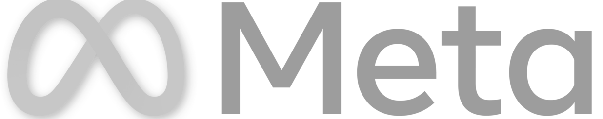 The Meta Logo in graytone.