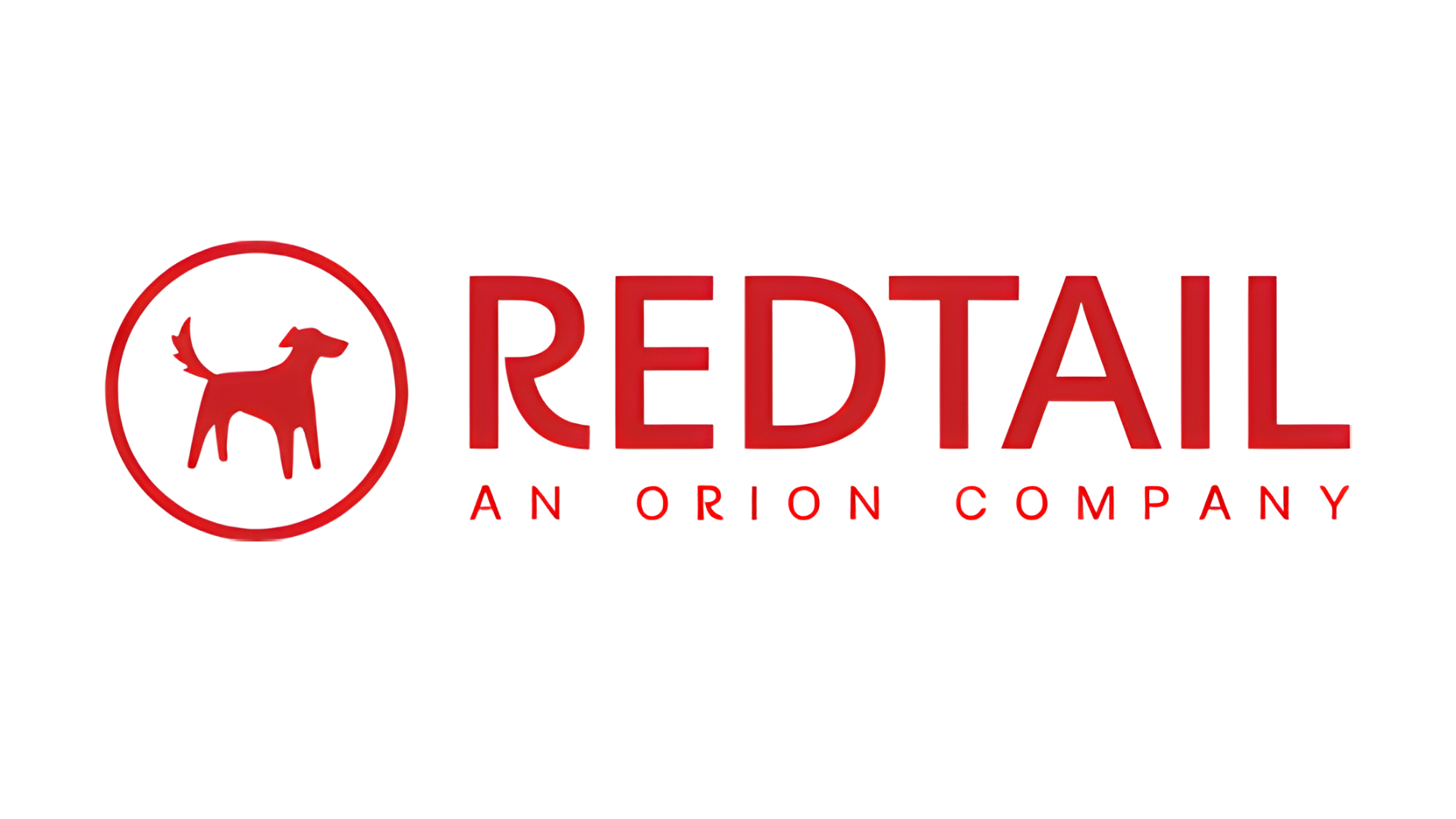 Redtail Animal Care logo with red dog icon and text.